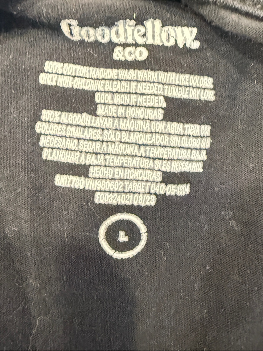 Bundle of 3 Goodfellow & Co Men’s Large Black Basic Crew Neck Tees - Picture 5 of 5